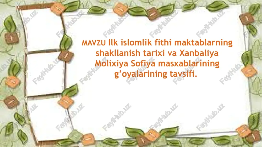 islomlik fithi — PPTX