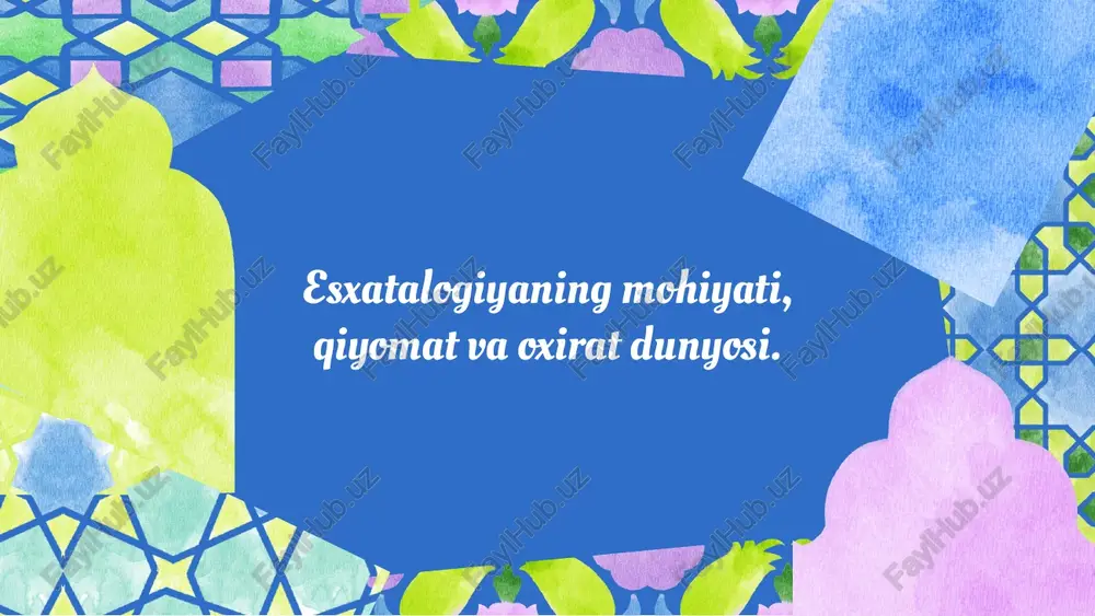 esxatalogiya — PPTX