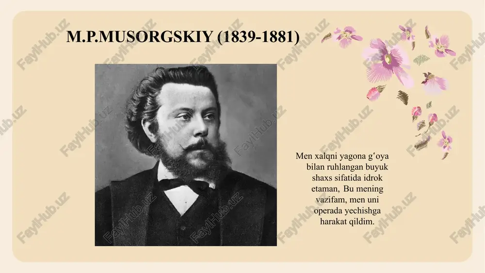m.p.musorgskiy (1839-1881) — PPTX