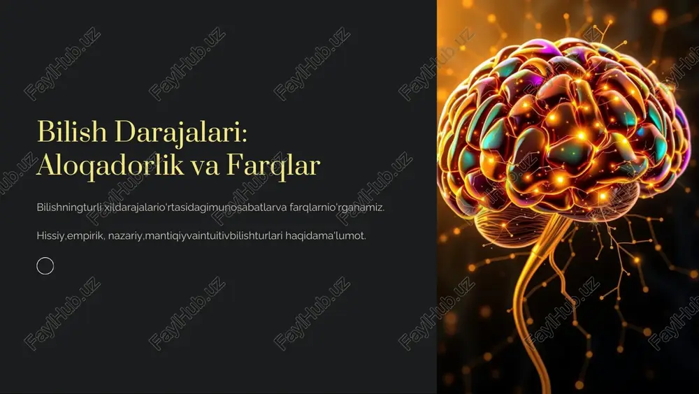 bilish darajalari — PDF