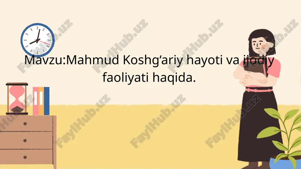 mahmud koshg‘ariy hayoti va ijodiy faoliyati — PPTX