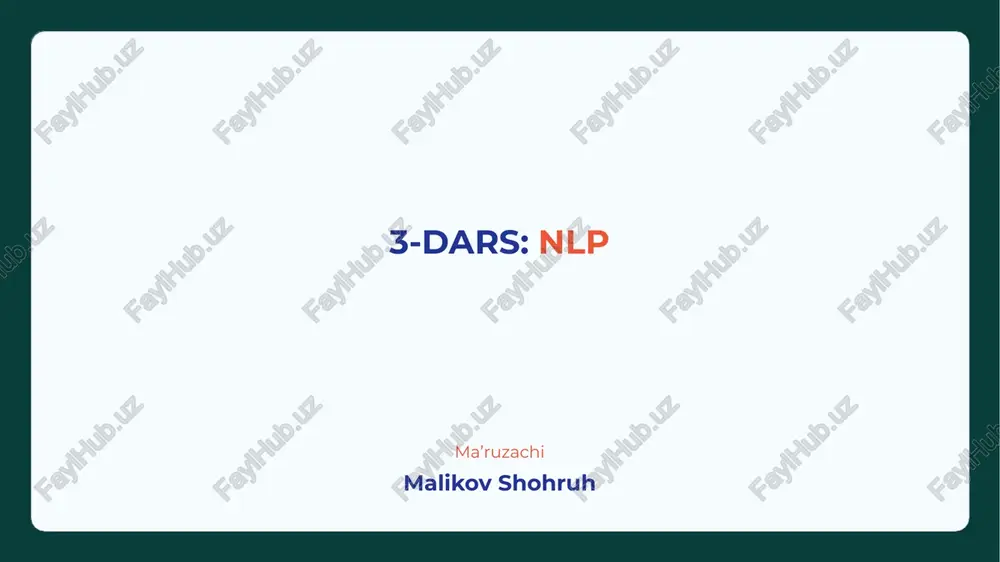 nlp (natural language processing) — PPTX