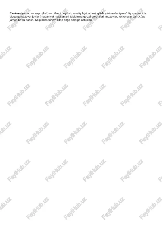 sayyohlik — DOCX