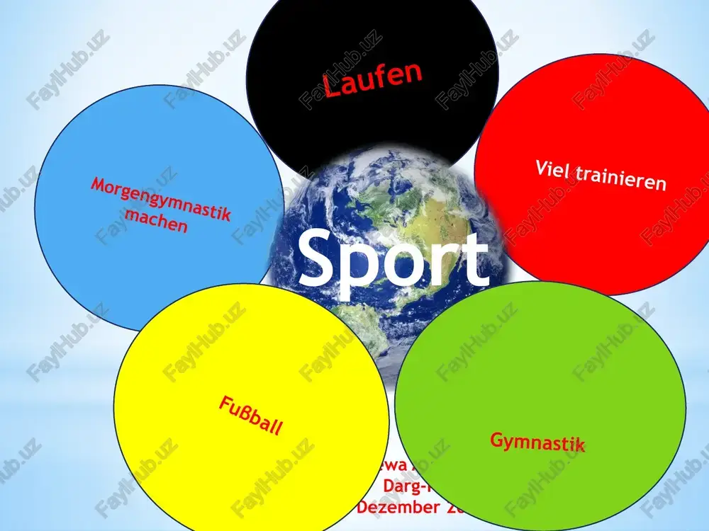 sport in unserem leben — PPTX