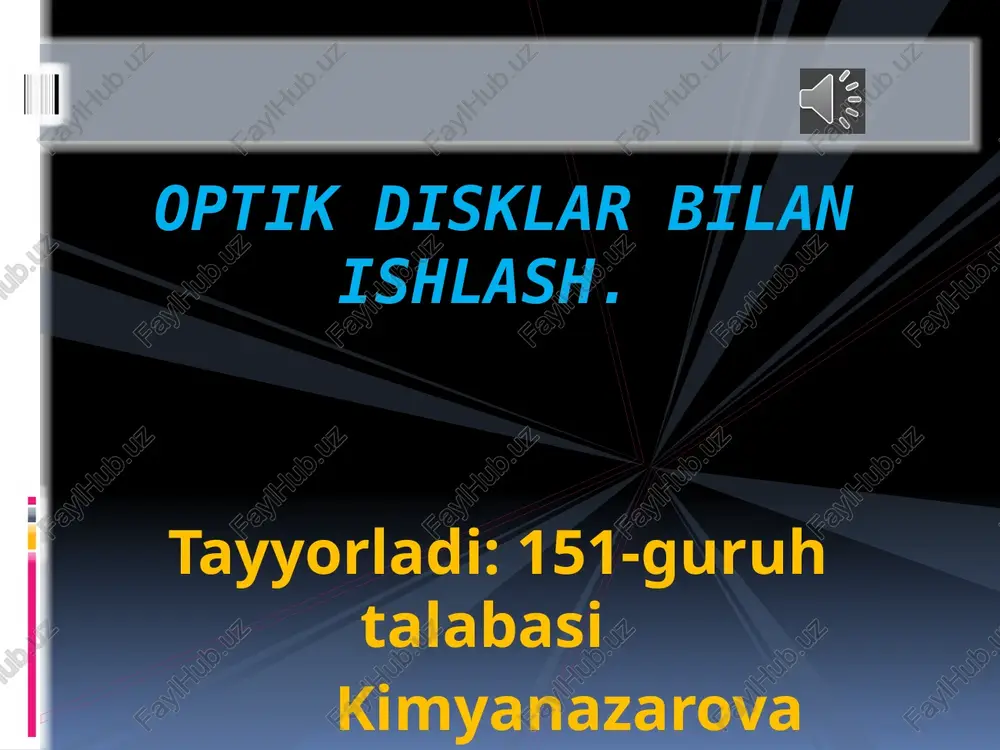 kimyanazarova zilolaxon — PPTX