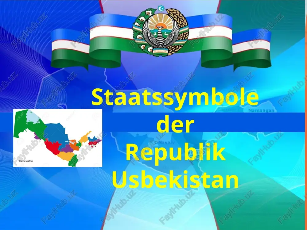 staatssymbole der republik usbekistan — PPTX
