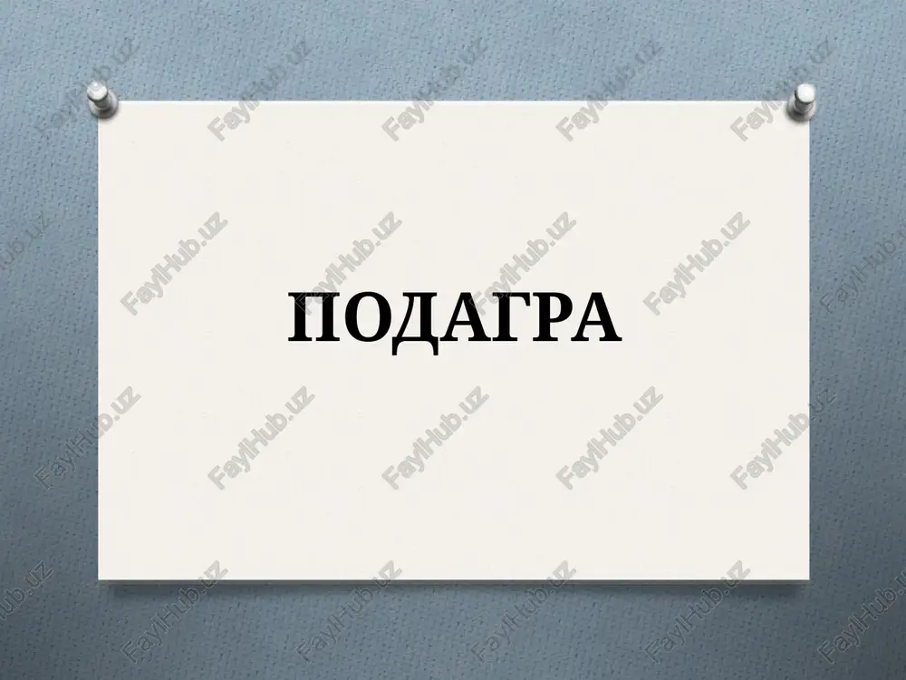 podagra — PPT
