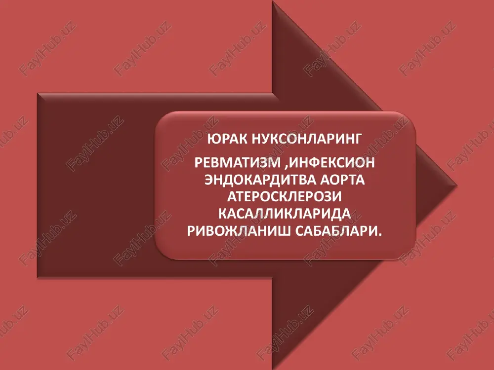revmatizm (revmatik isitma) — PPT