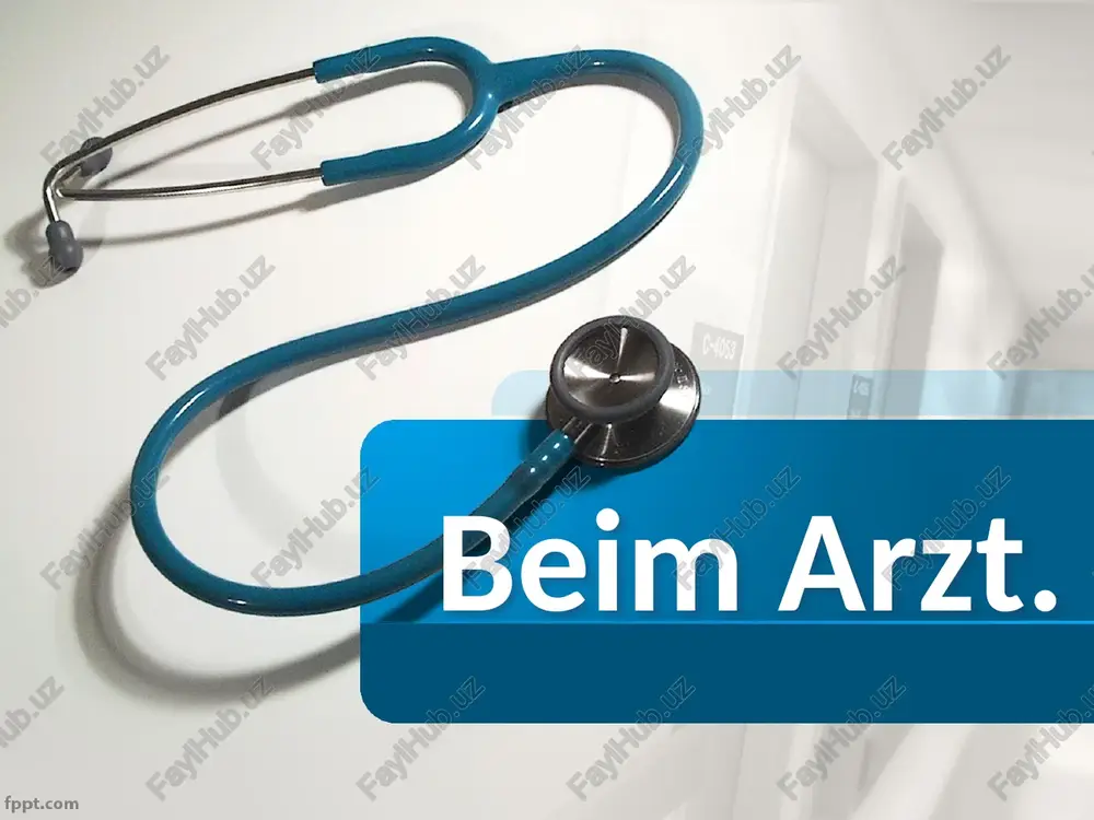 beim arzt — PPTX