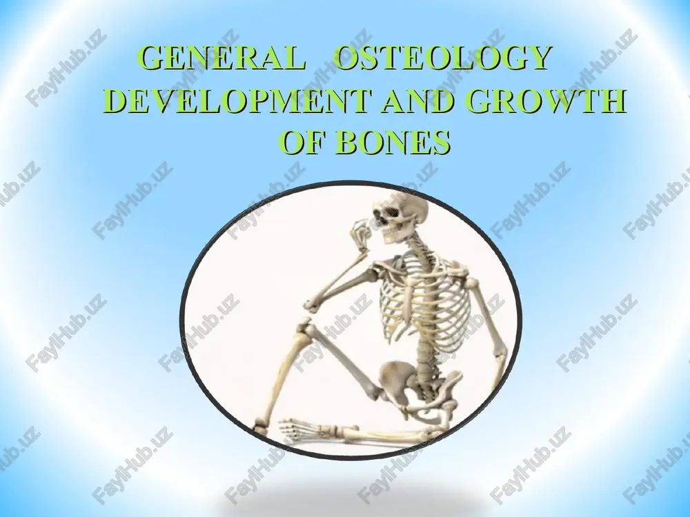 general osteology — PPT