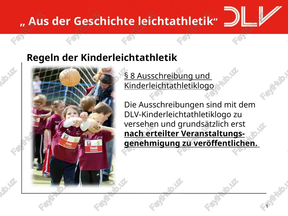 regeln der kinderleichtathletik — PPTX