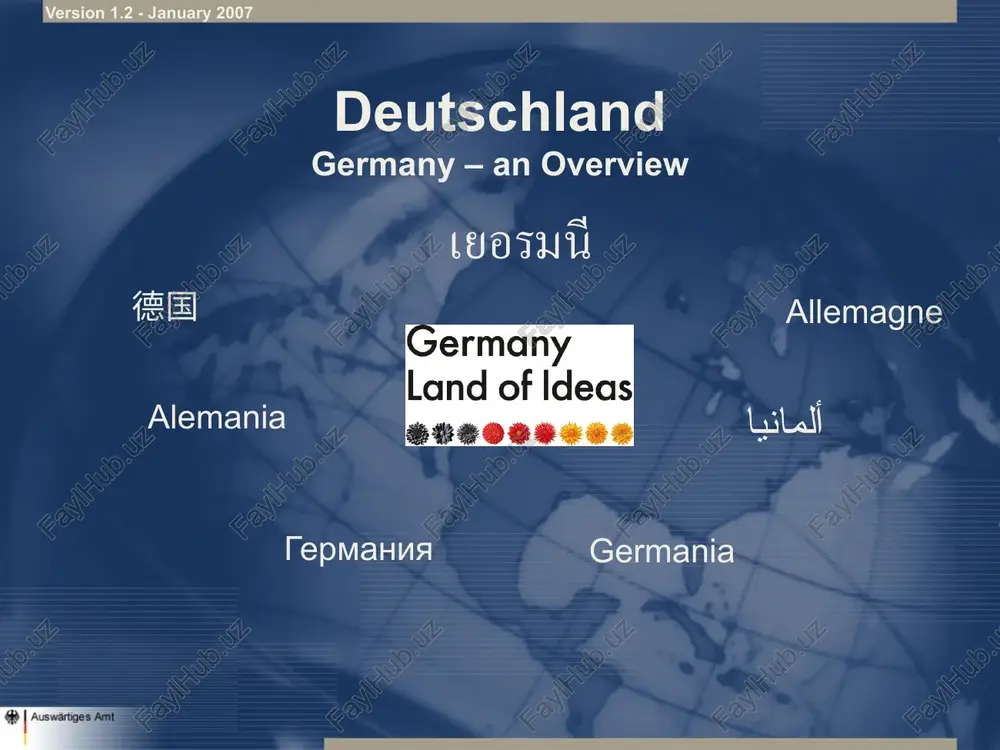 deutschland/germany – an overview — PPTX