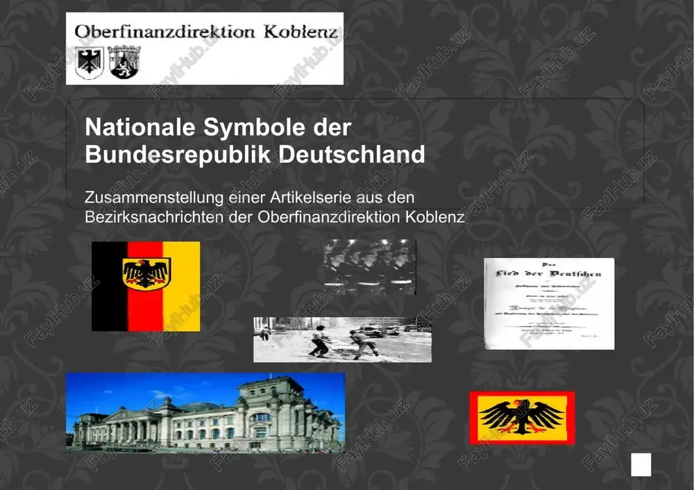 nationale symbole der bundesrepublik deutschland — PPTX