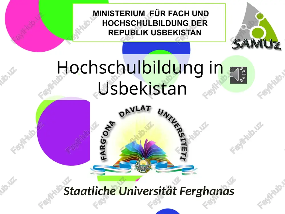 staatliche universität ferghanas — PPTX