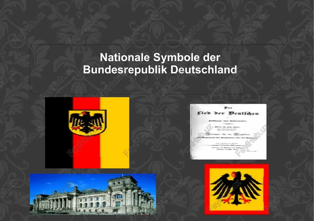 nationale symbole der bundesrepublik deutschland — PPTX