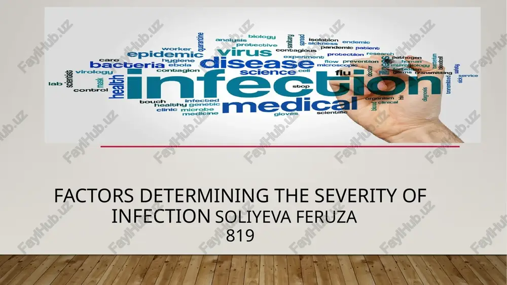 factors determining the severity of infection — PPTX
