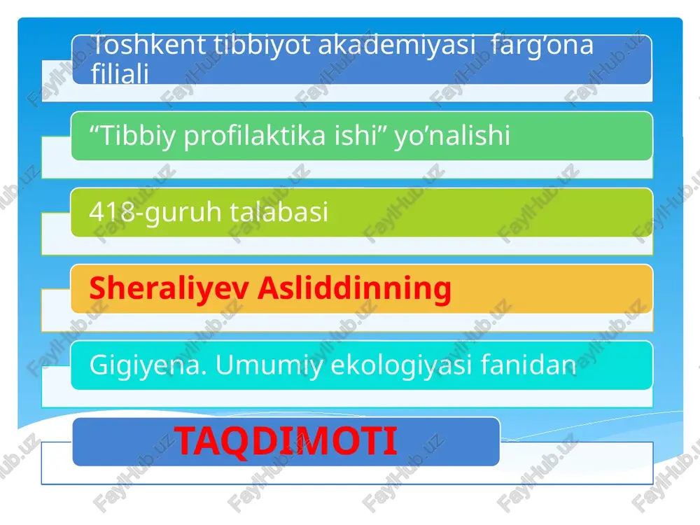 ichimlik suvini sifatini yaxshilashdagi asosiy usullar — PPTX