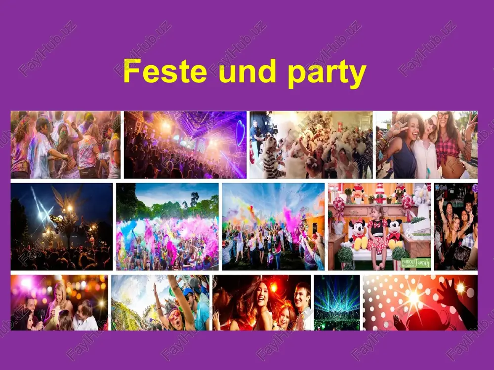 feste und party — PPTX