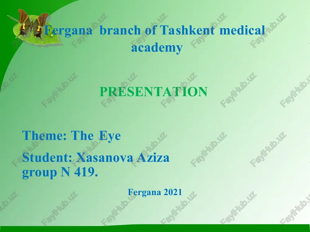 the eye — PPT