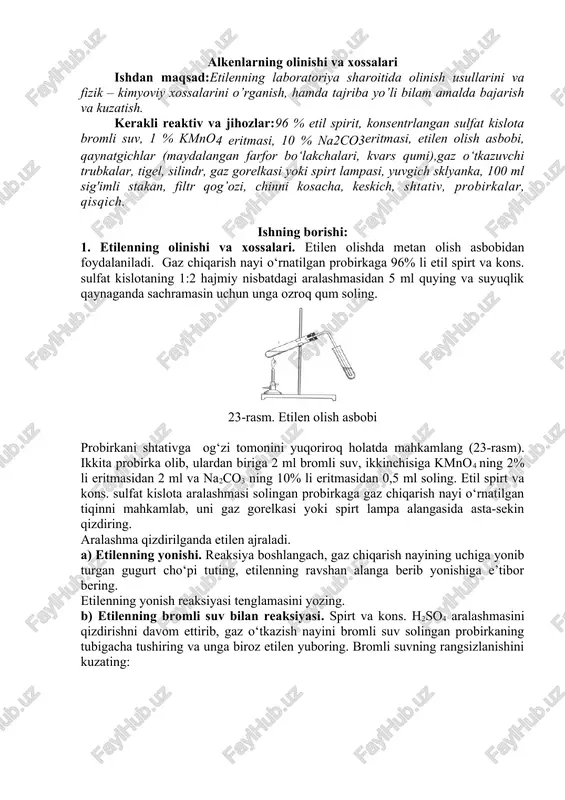 etilen olish asbobi — DOCX