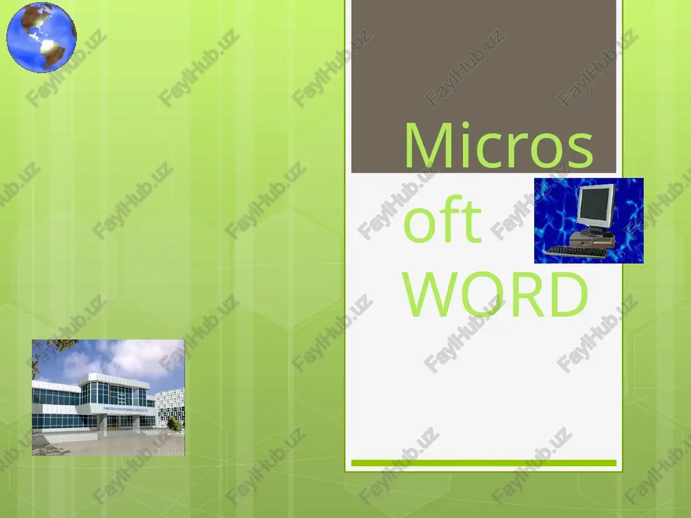 microsoft word — PPT