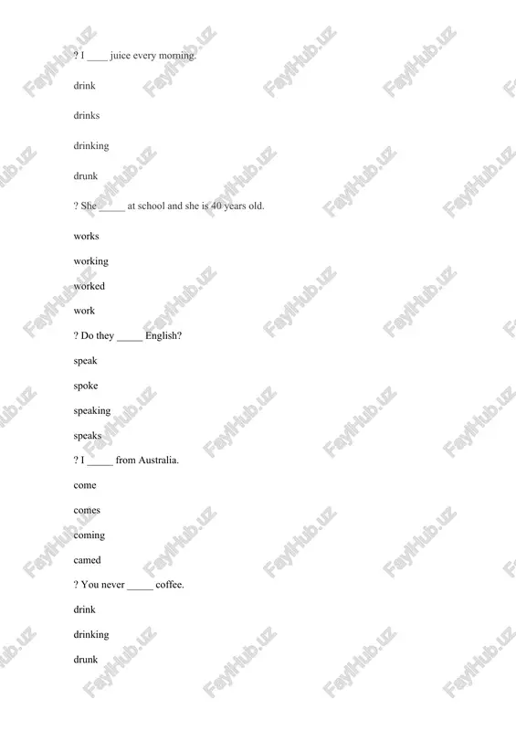 english learning workbook — DOCX