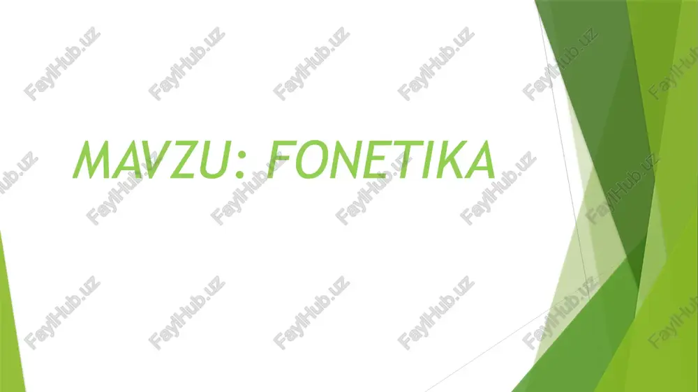 fonetika — PPTX
