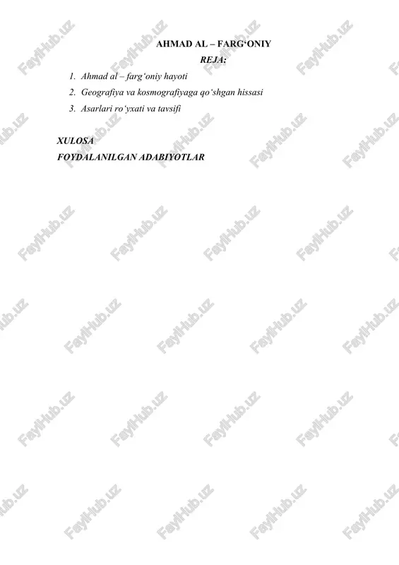 ahmad al – farg‘oniy — DOCX