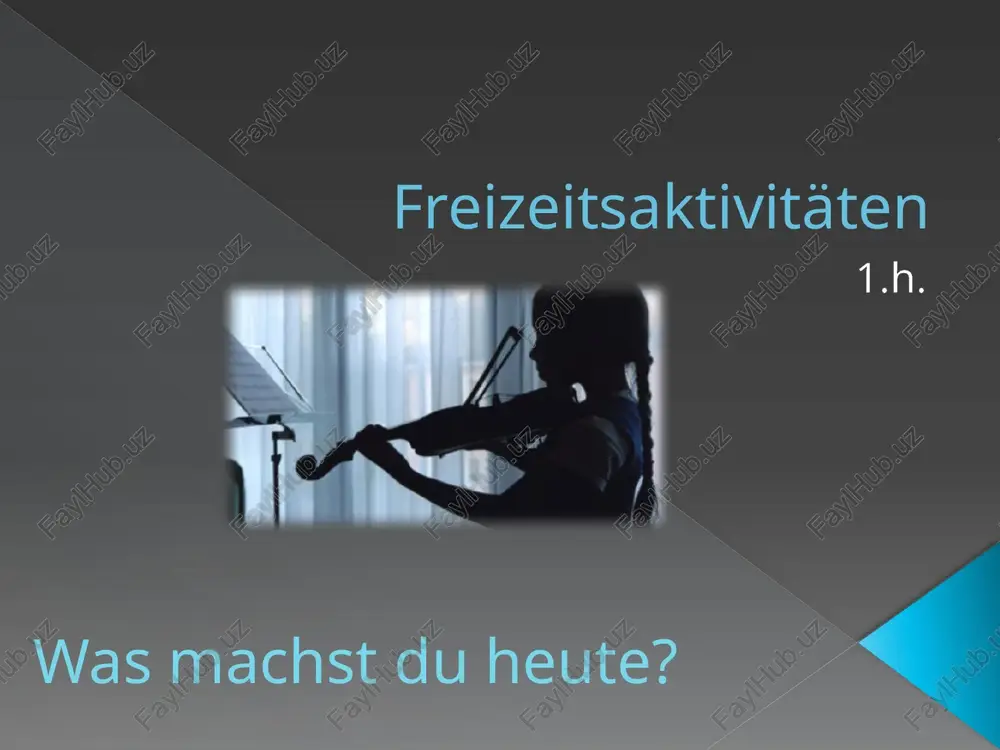 freizeitsaktivitäten — PPTX