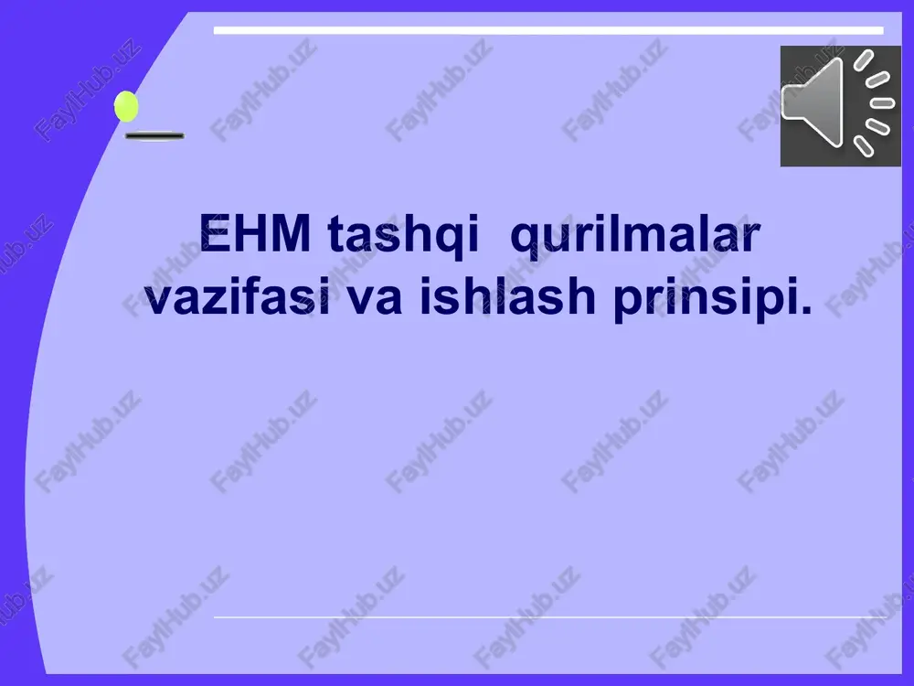 shaxsiy kompyuter qurilmalari — PPTX