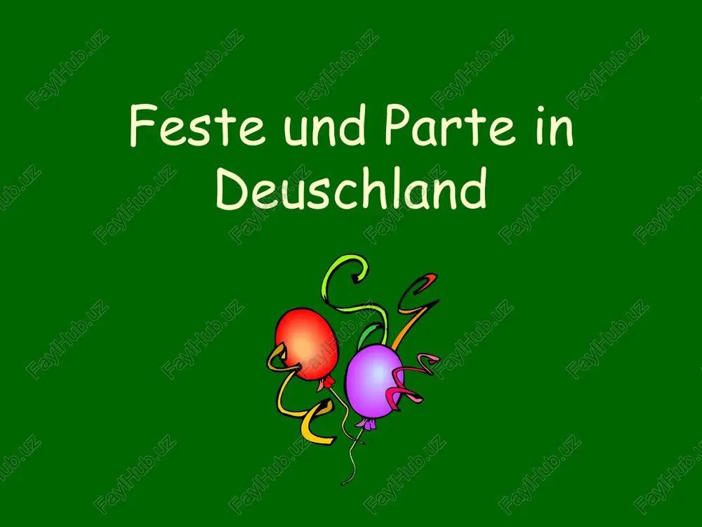 fasching / karneval — PPTX