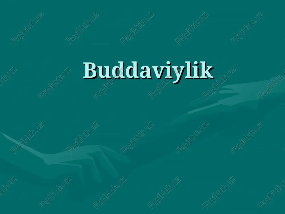 buddaviylik — PPT