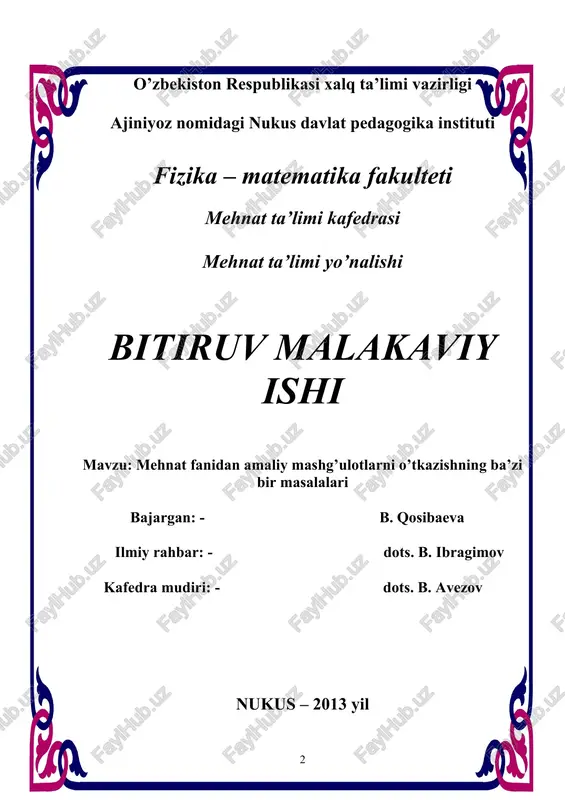 bitiruv malakaviy ishi — DOC