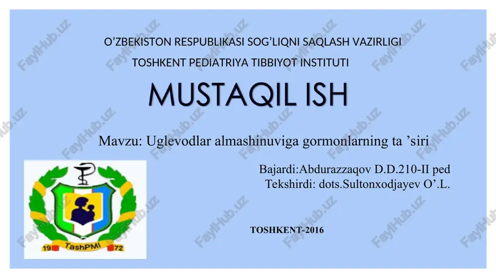 insulin oqsil ta’siri — PPT