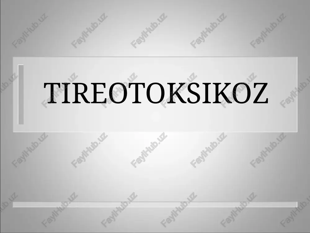 tireotoksikoz — PPTX