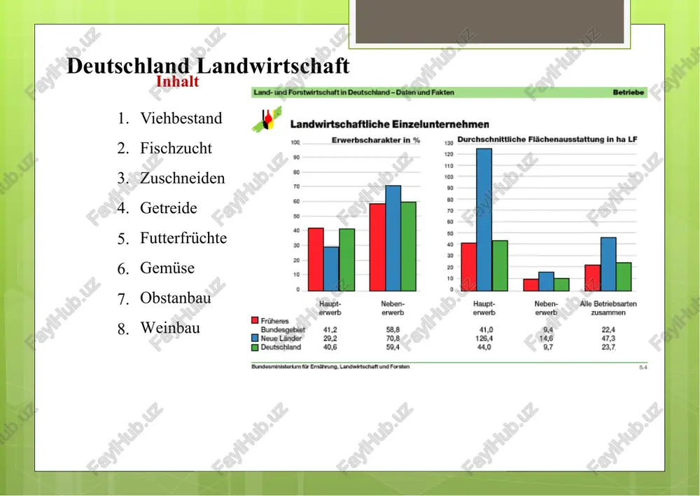 deutschland landwirtschaft — PPTX