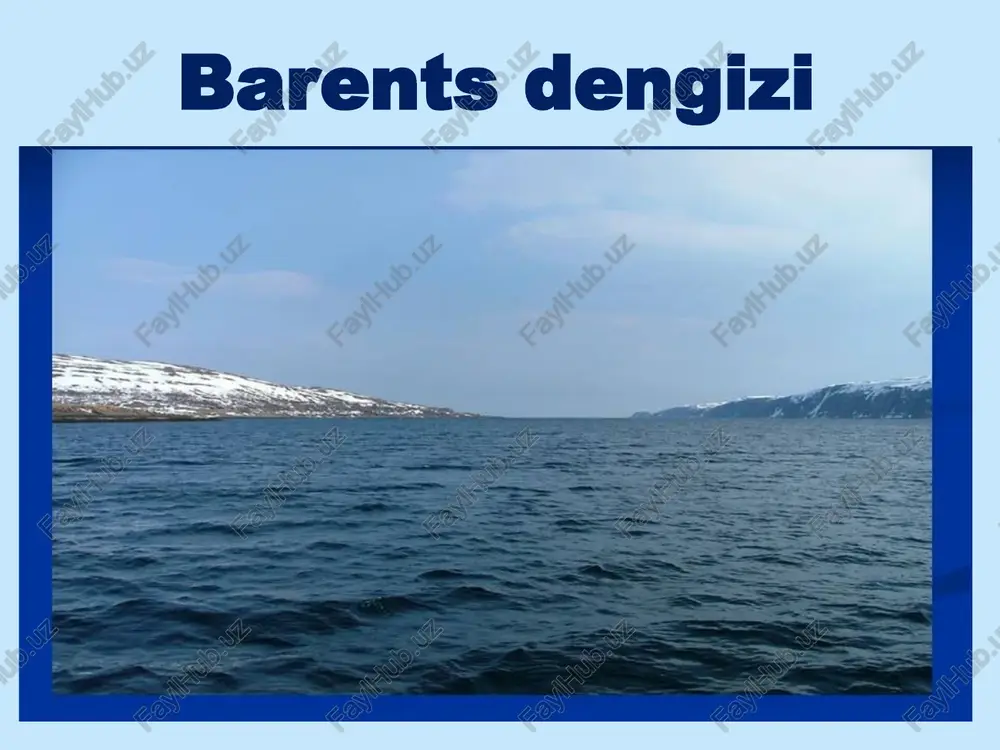 barents dengizi — PPTX