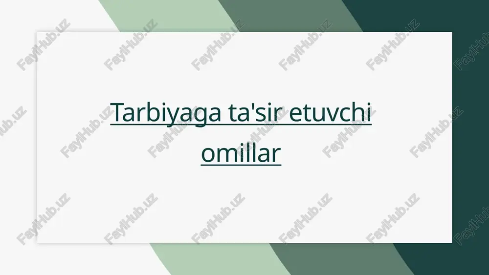 tarbiyagata'siretuvchiomillar — PPTX