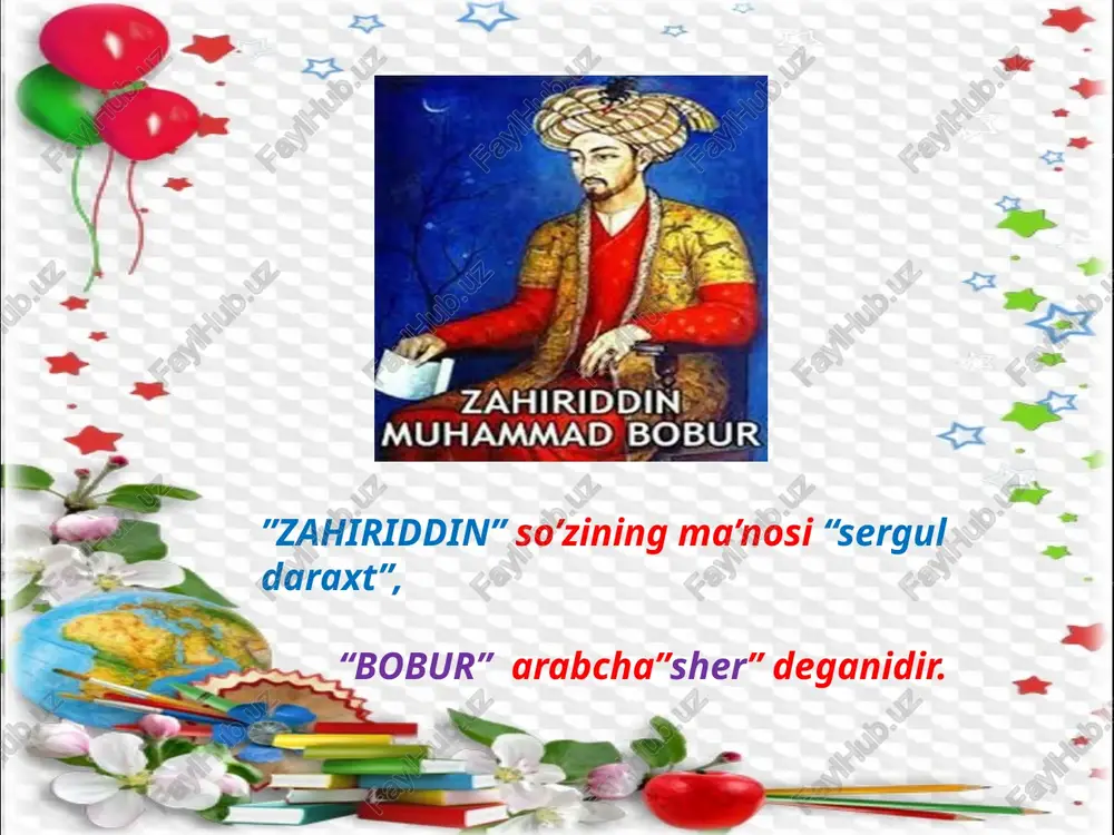 zahiriddin muhammad bobur — PPTX