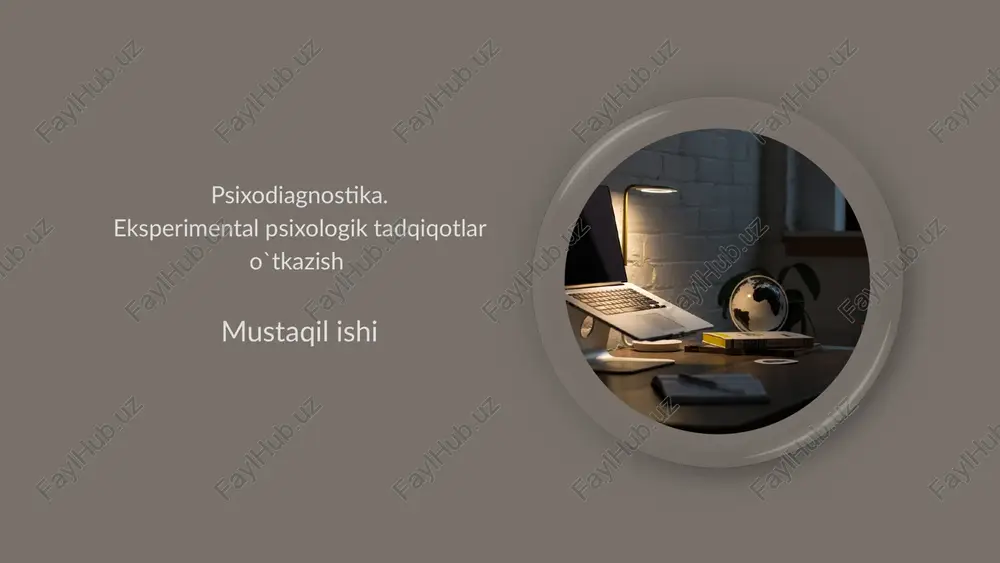 psixodiagnostika — PPTX