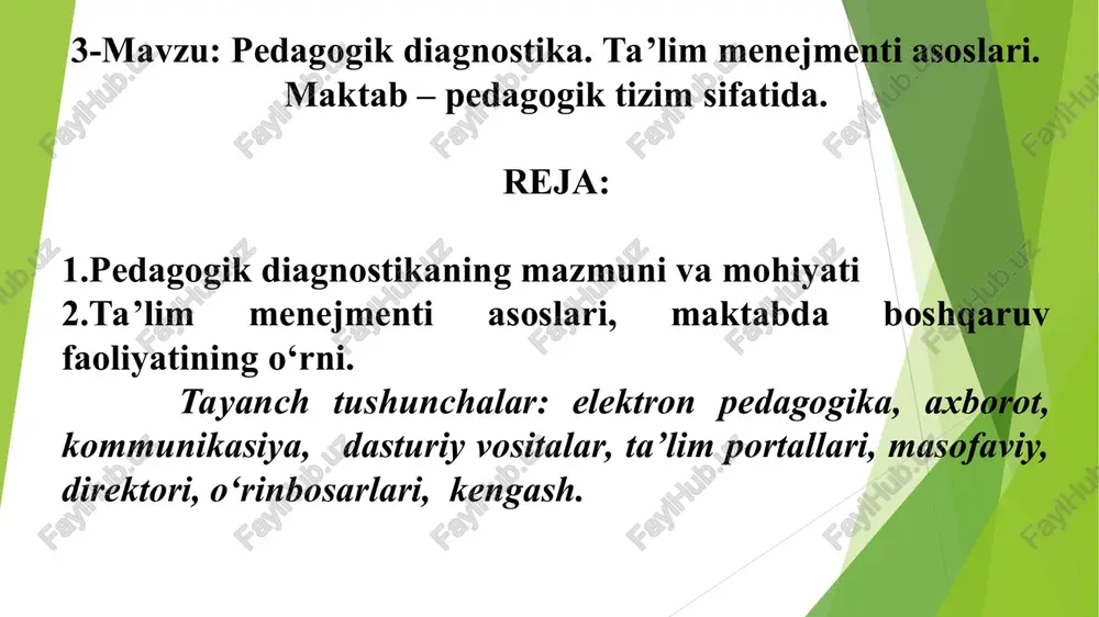 pedagogik diagnostika — PPT