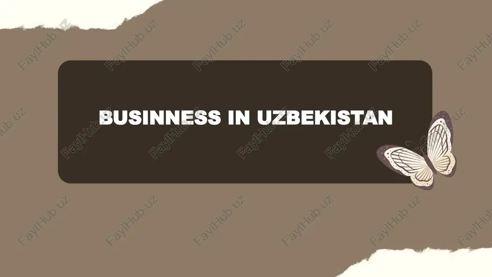 business in uzbekiston — PPTX