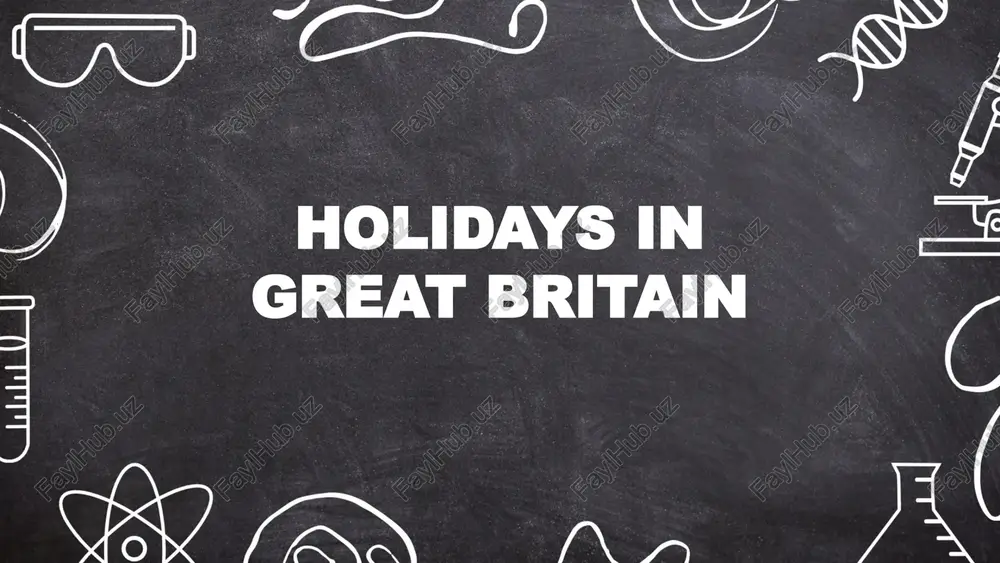 holidays in great britain — PPTX