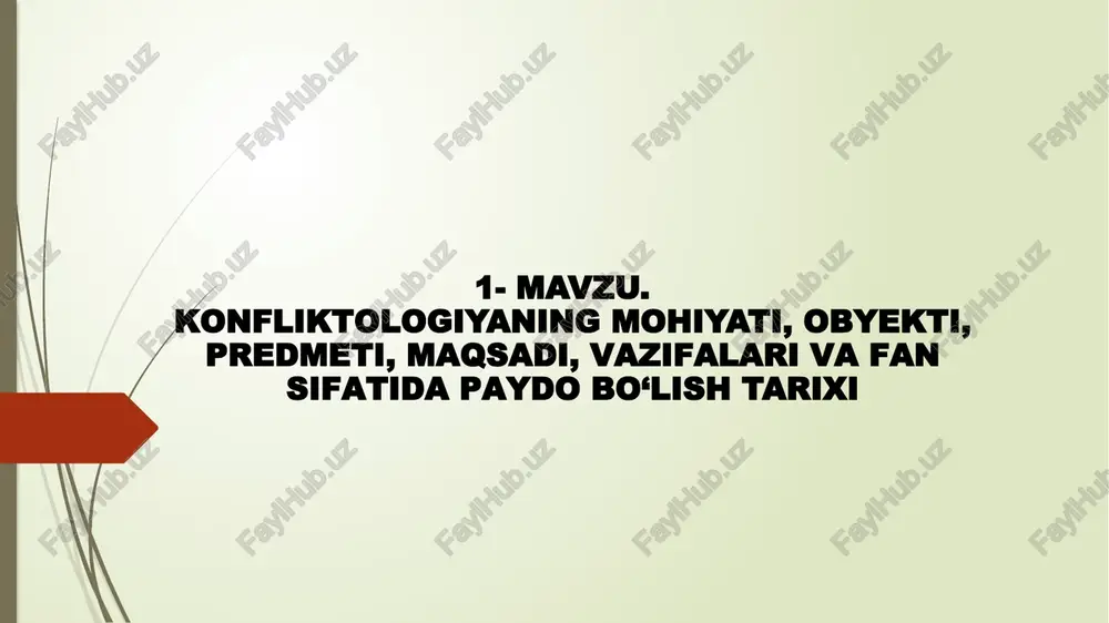 pedagogik konfliktalogiya — PPTX