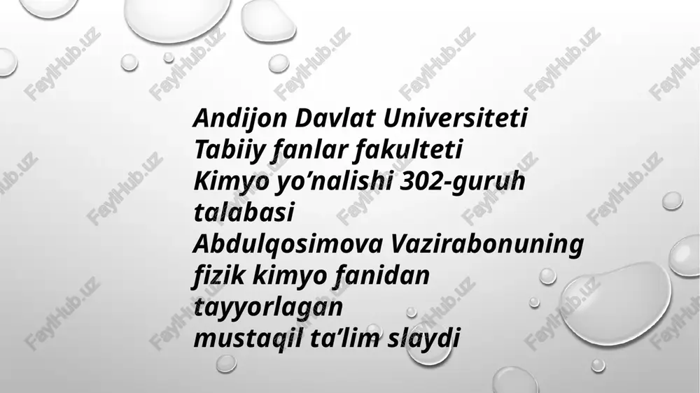 kimyo yo’nalishida korroziya ingibitorlari va ingibirlash — PPTX