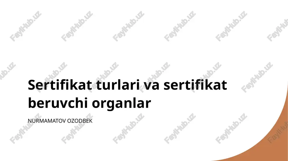 kasbiy sertifikatlar — PPTX