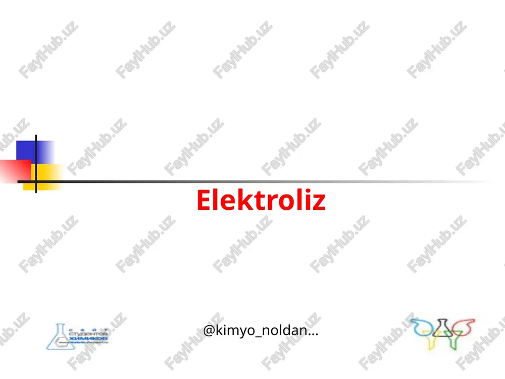 elektroliz — PPT