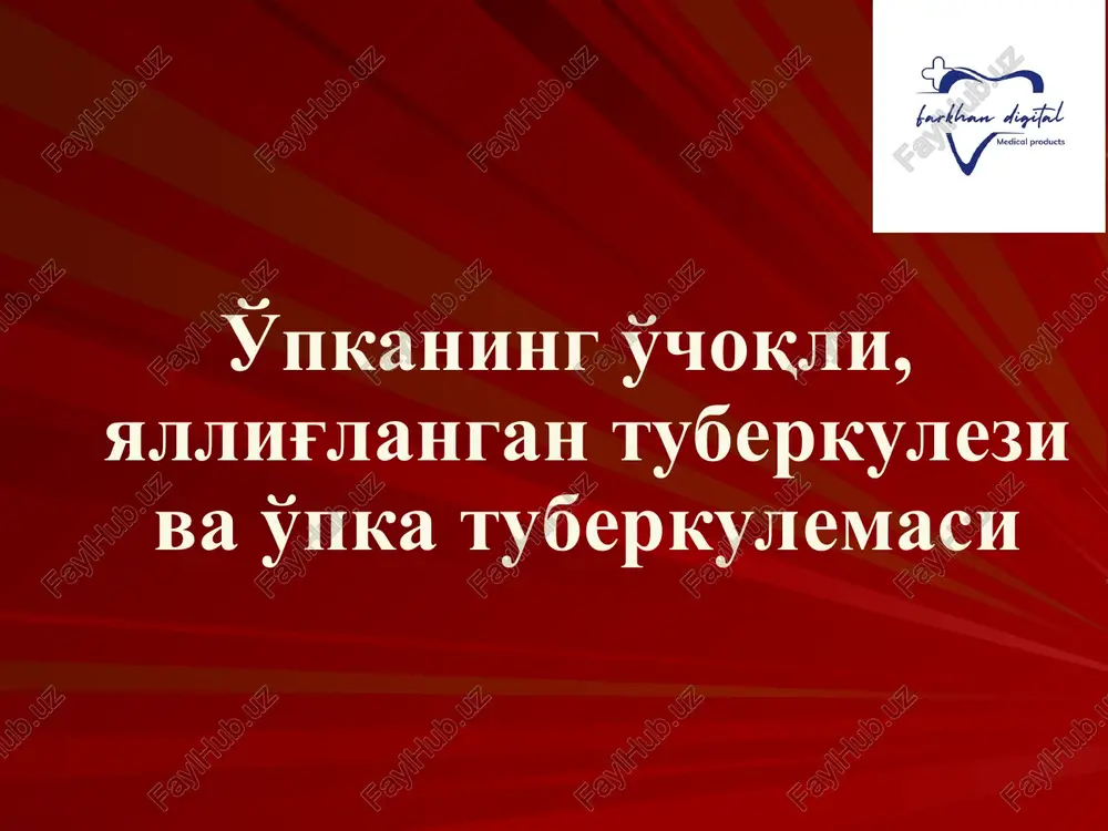 o'choqli tuberkulyoz — PPT