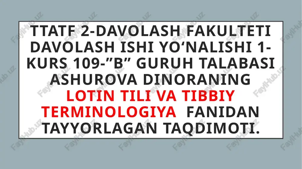 ibn sino yevropa olimlari talqinida — PPTX