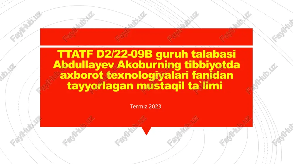 kompyuterning ichki tashqi qurilmalari — PPTX